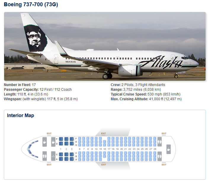 alaska airlines seating chart 737 800